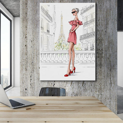 Paris Fashion - Wall Art Canvas - SharpWallArts