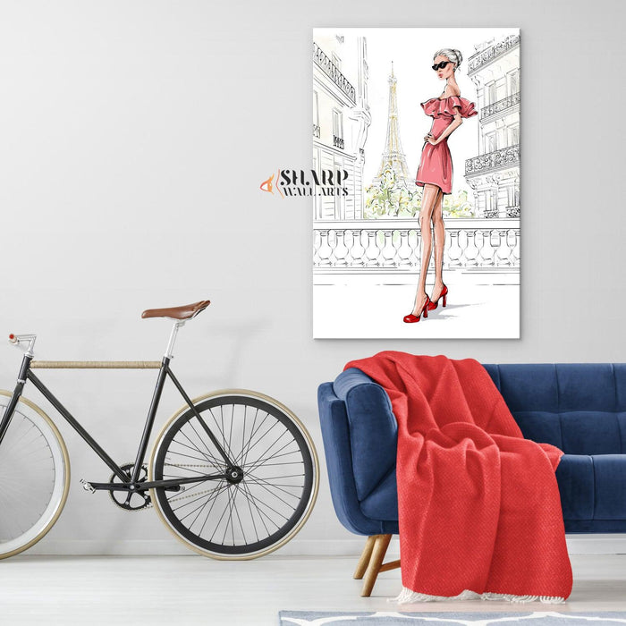 Paris Fashion - Wall Art Canvas - SharpWallArts
