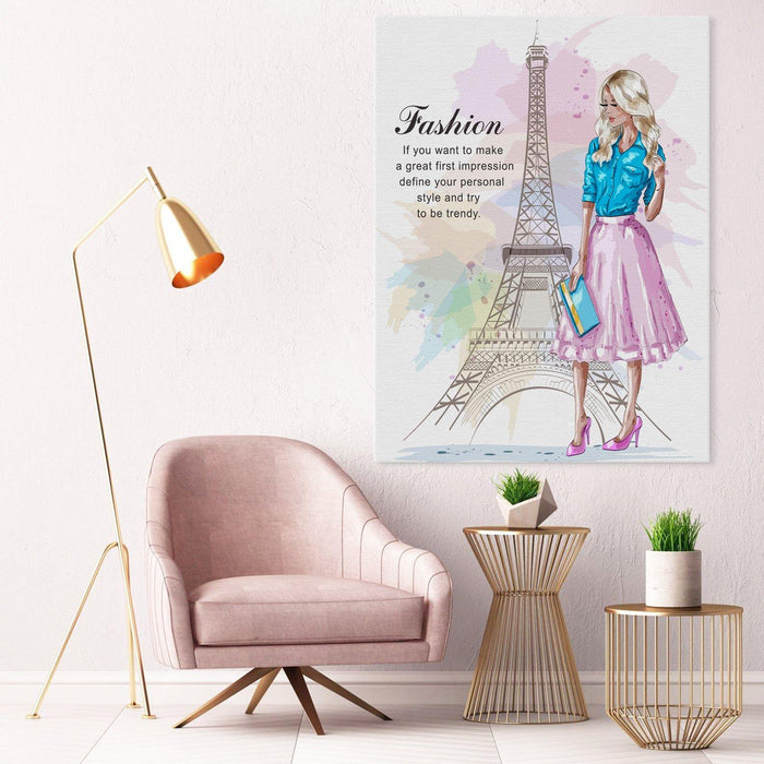 Paris Fashion Canvas Wall Art - SharpWallArts