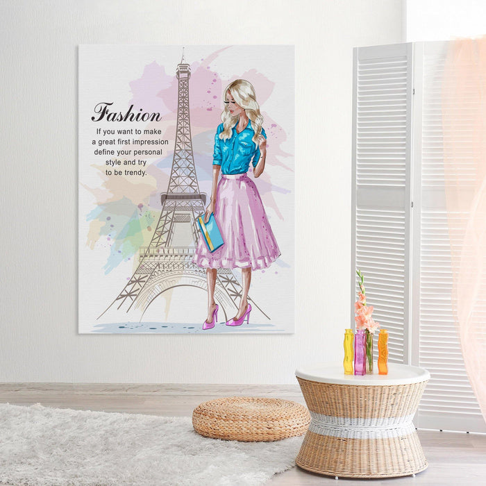 Paris Fashion Canvas Wall Art - SharpWallArts
