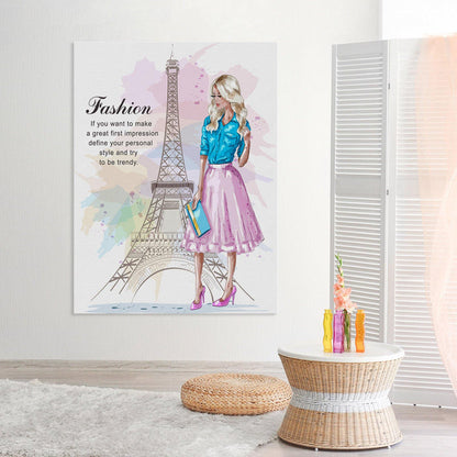 Paris Fashion Canvas Wall Art - SharpWallArts
