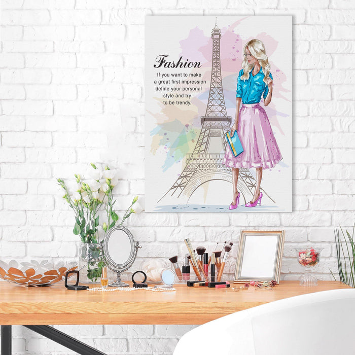 Paris Fashion Canvas Wall Art - SharpWallArts