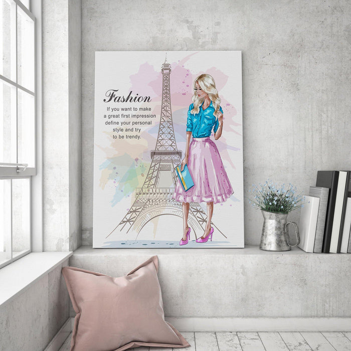 Paris Fashion Canvas Wall Art - SharpWallArts