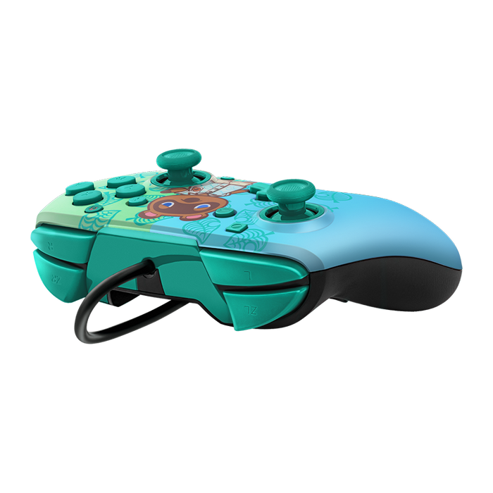 Pdp Faceoff Deluxe+ Wired Controller - Animal Crossing Edition Tom Nook For Nintendo Switch Nintendo