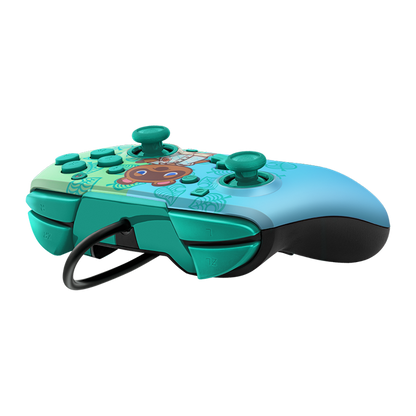 Pdp Faceoff Deluxe+ Wired Controller - Animal Crossing Edition Tom Nook For Nintendo Switch Nintendo