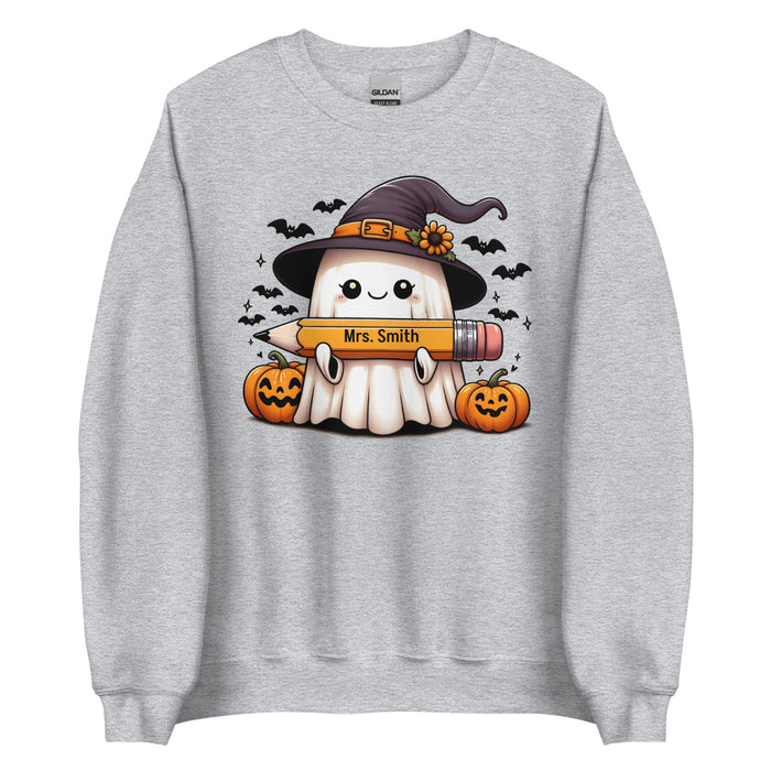 Personalized Halloween Ghost Sweatshirt