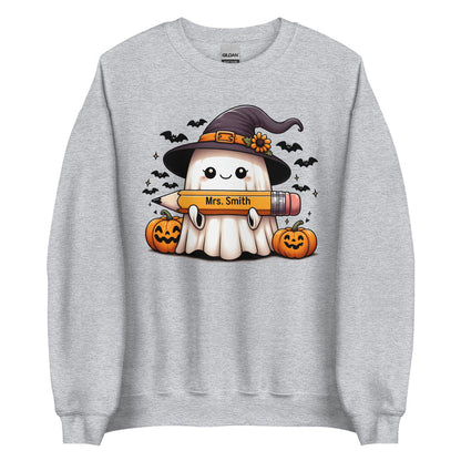 Personalized Halloween Ghost Sweatshirt