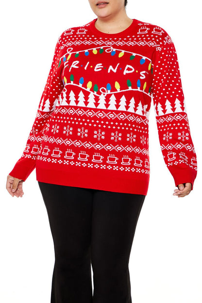 Plus Size Friends Fair Isle Sweater