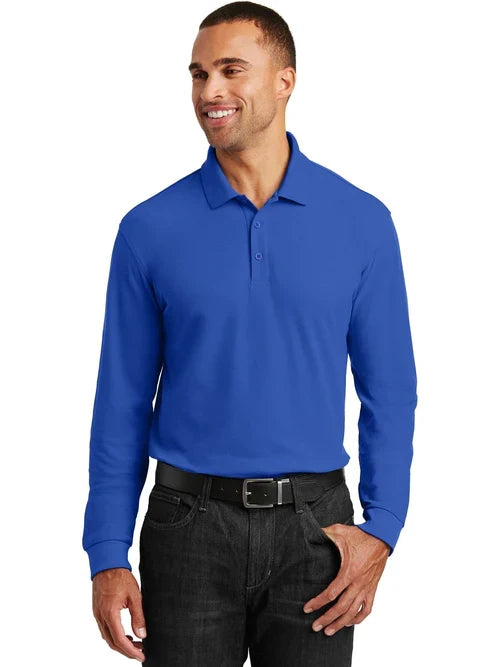 Port Authority Long Sleeve Core Classic Pique Polo