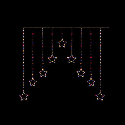 Premier 1.2m x 1.2m Rainbow LED Star Curtain Light Rainbow LED