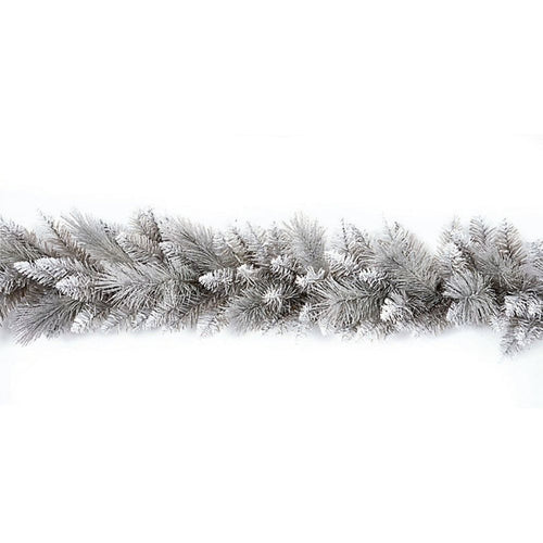 Premier 1.8m Silver Tip Glitter Christmas Garland