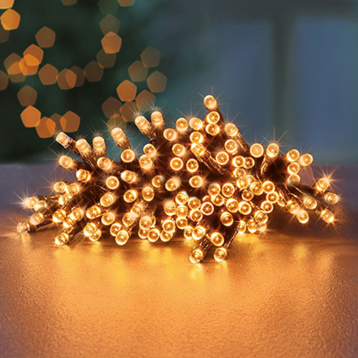 Premier Battery Operated Christmas Lights - Vintage Gold LED String Lights