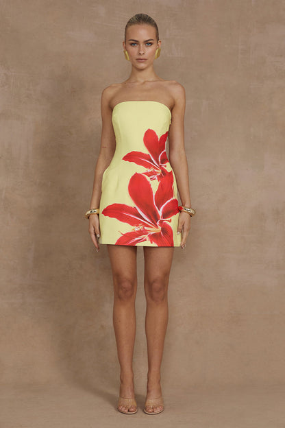 Prim Mini Dress - Yellow Lily - SHOPJAUS - JAUS