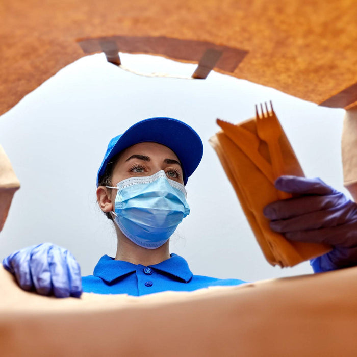 Proval Eco Blue PF Vinyl Disposable Glove
