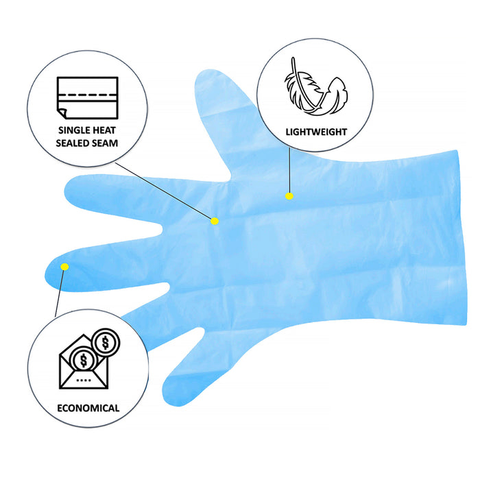 Proval Poly Gloves Polyethylene Disposable Glove
