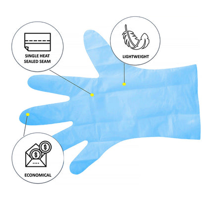 Proval Poly Gloves Polyethylene Disposable Glove