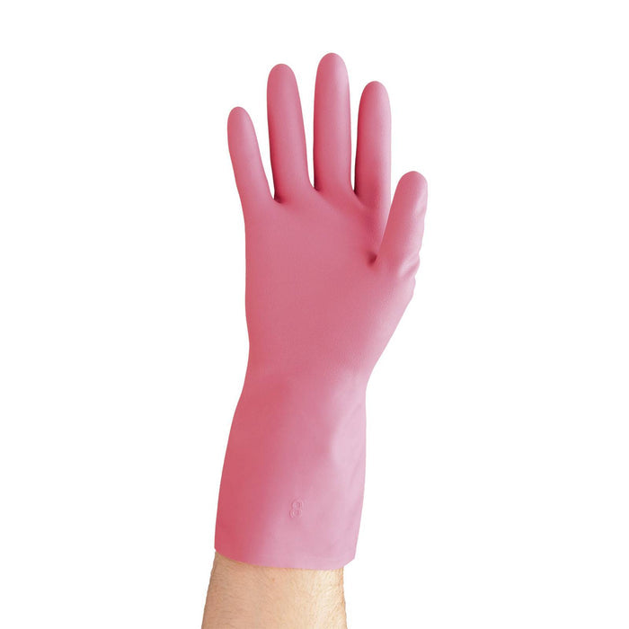 Proval Tuff Pinks Silverlined Rubber Glove