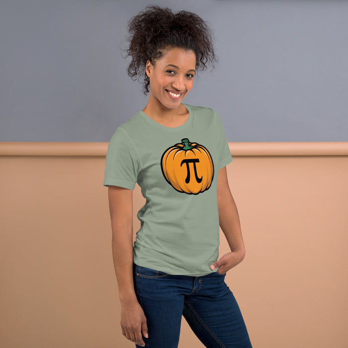 Funny Pi Day shirt with pumpkin and Pi math symbol