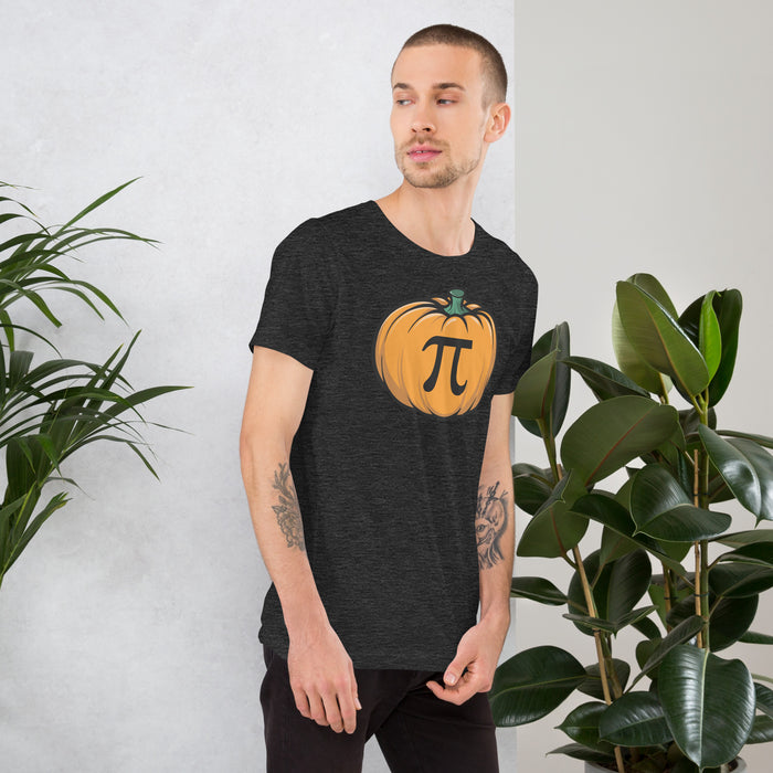 Pumpkin with Pi symbol shirt for funny math teachers