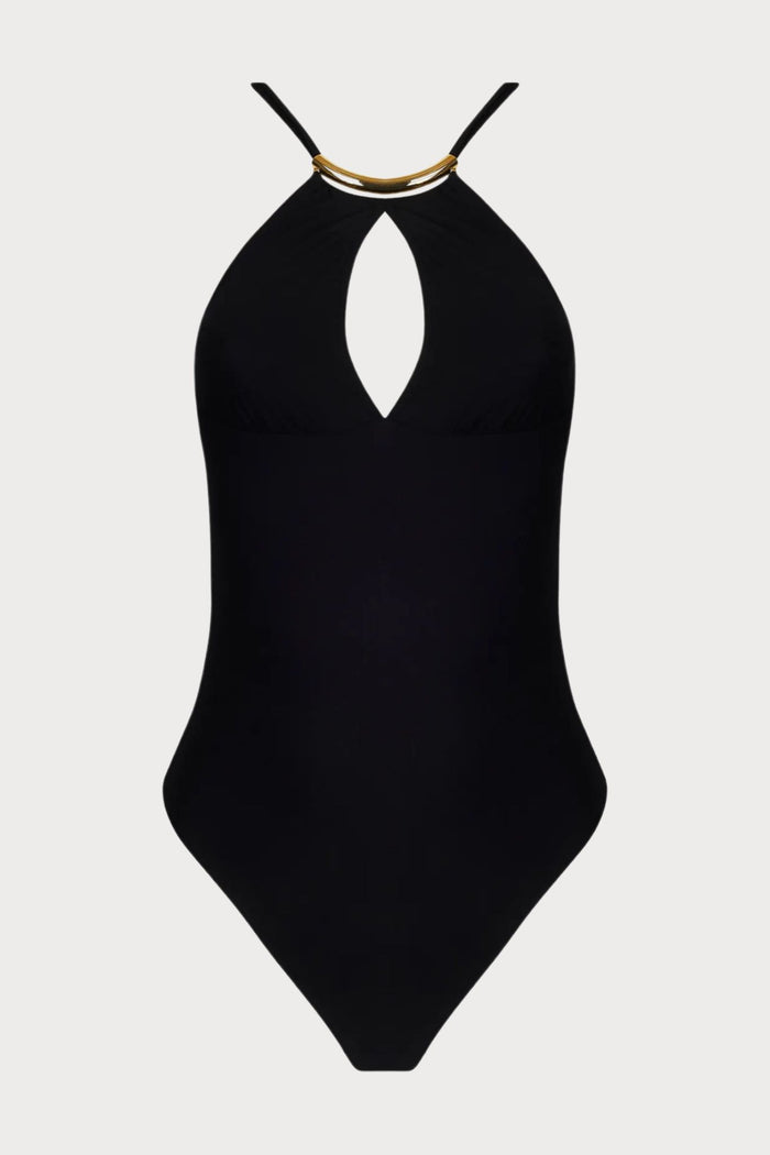 Pure Elegance Black Sexy Swimsuit