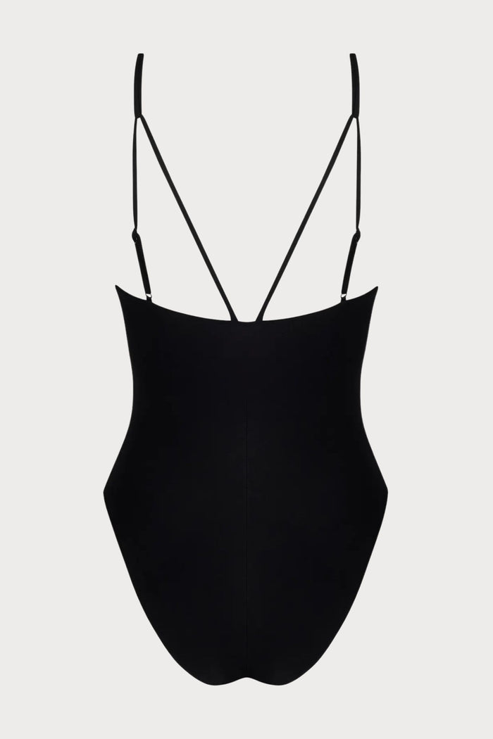 Pure Elegance Black Sexy Swimsuit