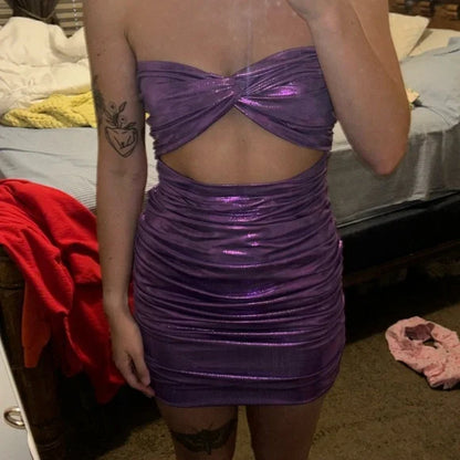 Purple Tight Homecoming Dresses, AST1331