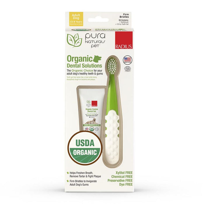 radius adult canine organic dental solutions kit