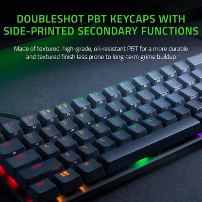 Razer Huntsman Mini 60% Gaming Keyboard - Fast Keyboard Switches - Linear Optical Switches