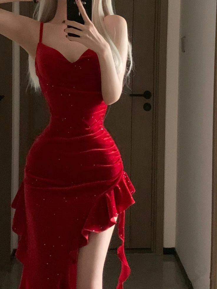Red Bodycon Short Party Homecoming Dress