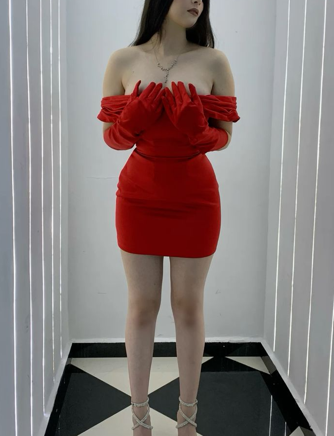 Red Off The Shoulder Homecoming Dress Short Prom Party Gown
