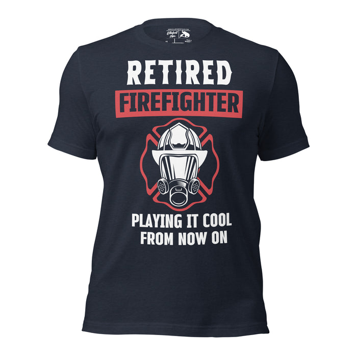 Firefighter retirement gift shirt with playful design