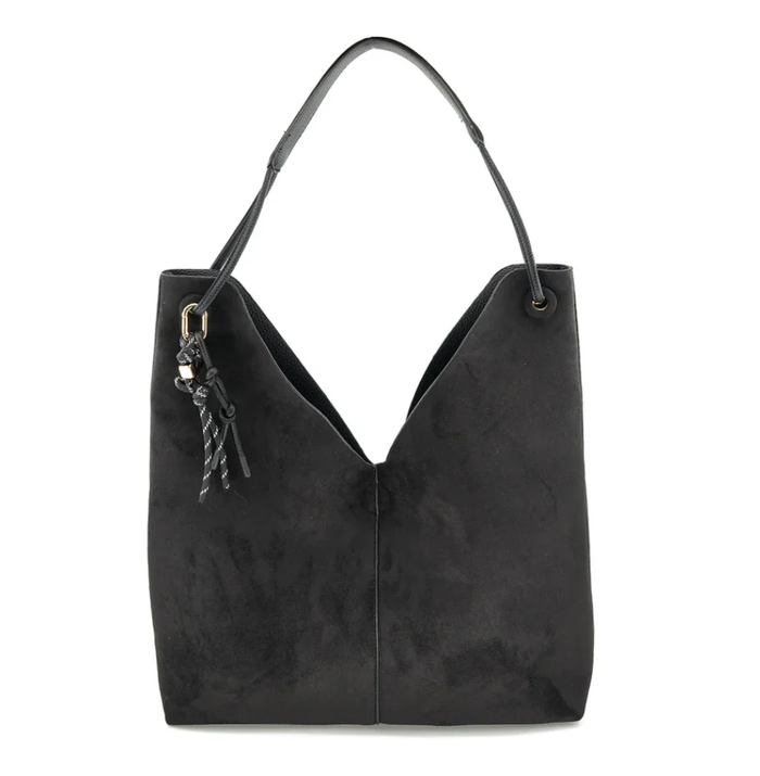 Reversible Hobo Bag Black