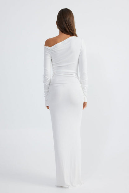 Reyna Maxi Dress - White - SHOPJAUS - JAUS
