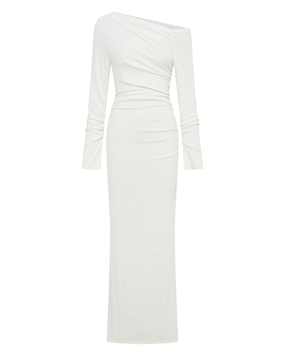 Reyna Maxi Dress - White - SHOPJAUS - JAUS