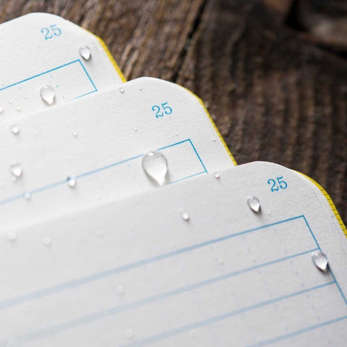 waterproof grade paper of rite in the rain mini stapled 3 pack black notebook