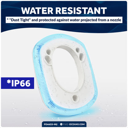 Rod Holder Accent Bezel Ring with Blue LED, 12V, 2-Pack – FO4433-M2 - Five Oceans