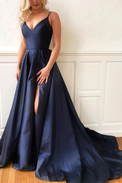 Romantictti Strap SleevelessCouture Fitted Prom Dress