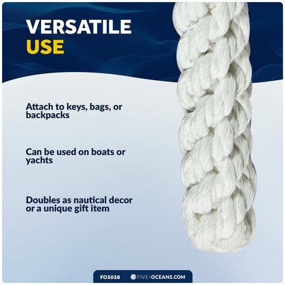 Rope Bell Pull for Hanging Nautical Ships Bell or Keychain - FO3038 - Five Oceans
