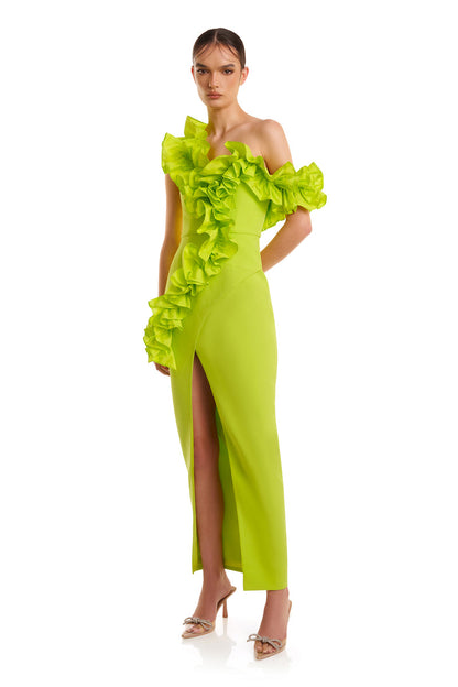 Rosanna Dress - Lime - SHOPJAUS - JAUS