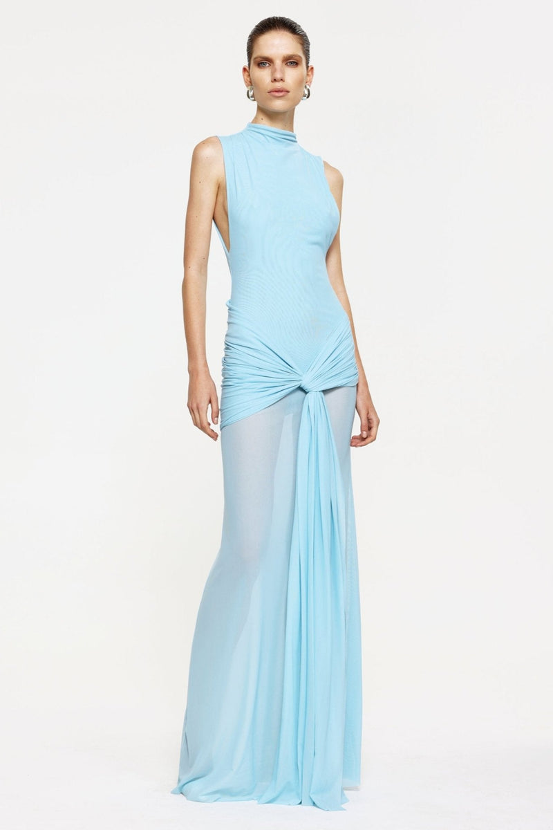 Roza Maxi Dress - Pale Blue - SHOPJAUS - JAUS