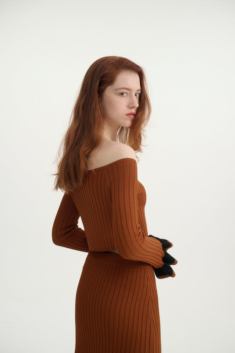 Ruffle two-piece set