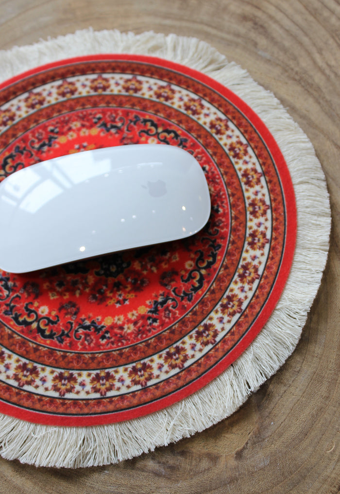 Rug Mouse Pad Traditional Round 01