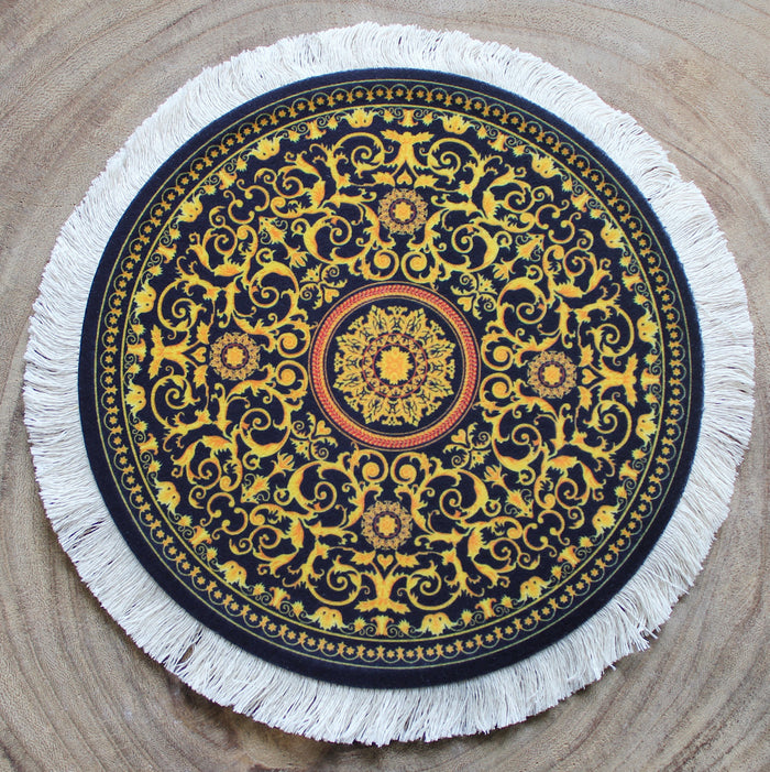 Rug Mouse Pad Traditional Round 02
