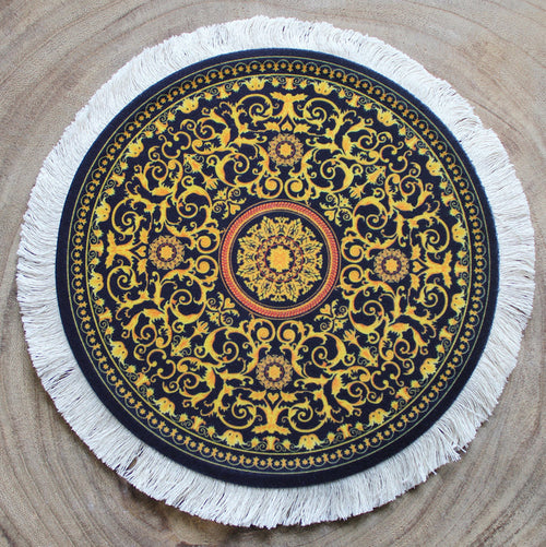 Rug Mouse Pad Traditional Round 02