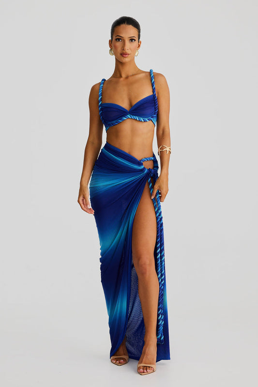 Saira Skirt - Blue Ombre - SHOPJAUS - JAUS