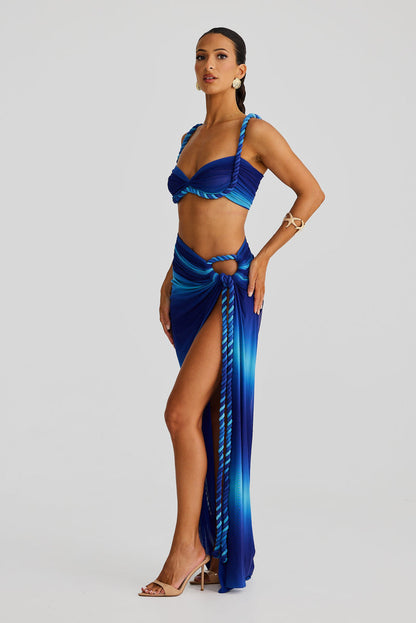 Saira Skirt - Blue Ombre - SHOPJAUS - JAUS