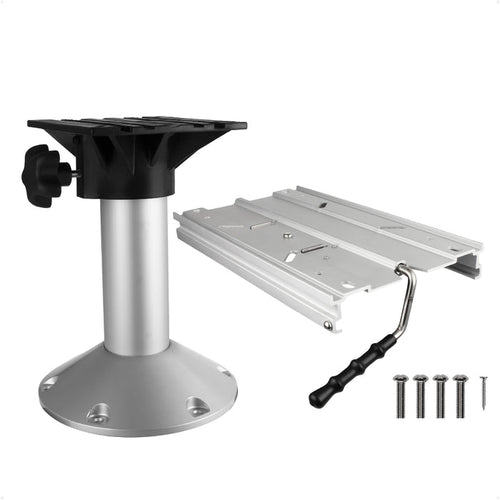 Seat Pedestal and Locking Slide Kit, Aluminum - FO4477-4478-KIT - Five Oceans