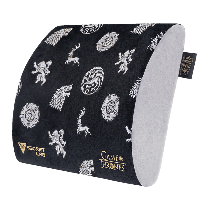 Secretlab Memory Foam Lumbar Pillow - Game of Thrones Iron Anniversary Edition