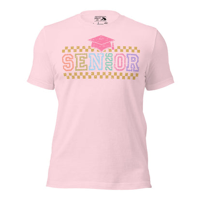 Senior 2026 retro graphic tee for graduates