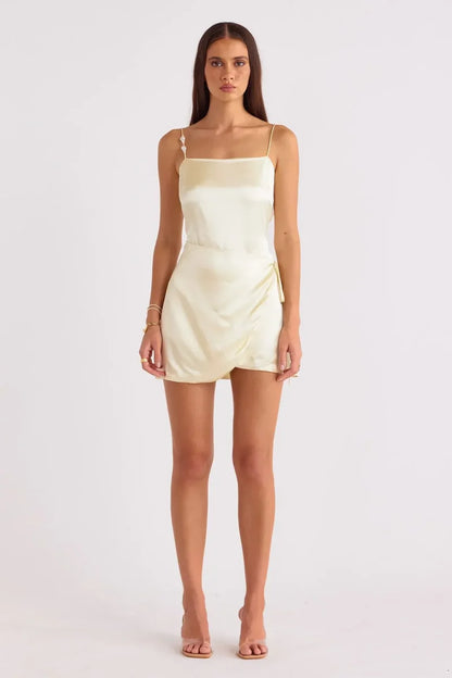 Sereira Mini Dress - Lemon